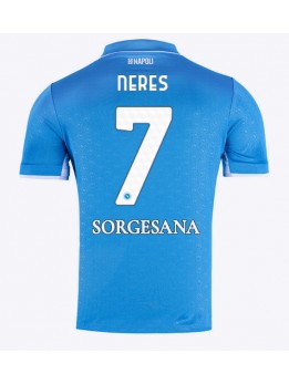 SSC Napoli David Neres #7 Heimtrikot 2024-25 Kurzarm